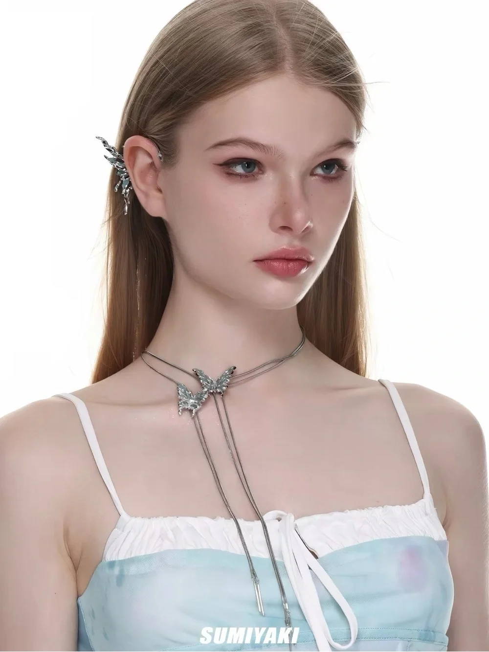 SUMIYAKI Silver Ear Cuffs Hair Accessories